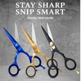 thumbnail image 4 of Ontaki Beard & Mustache Scissors Japanese Steel Grooming Shears 5.5 inch Gold Adjustable, 4 of 10