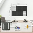 thumbnail image 4 of MaxGear Large Cork Board for Wall 36" x 24", Dark Gray Bulletin Board, 6 Pack Felt Wall Tiles with Pushpins, 4 of 6