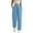 Blue, variant on Summer Pants for Women High Waisted Pants Casual Basic Elastic Trousers Workout Solid Joggers With Pockets Womens Stretch with Pockets Tall for Women Fashion Sweatpants Investments Womens Coffee S