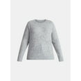 thumbnail image 4 of Terra & Sky Women’s Plus Bow Stitch Crewneck Sweater, Lightweight, Sizes 0X-5X, 4 of 5
