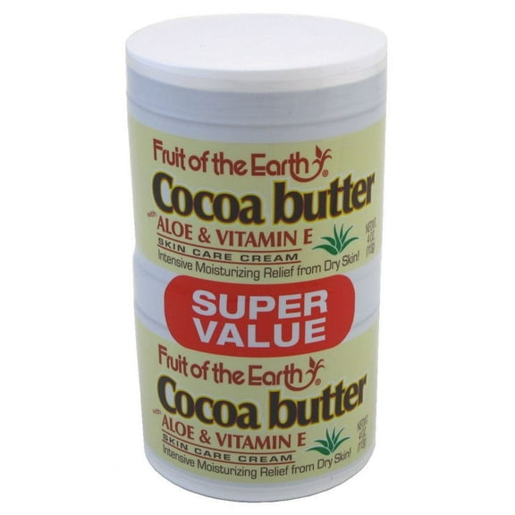 Fruit of the Earth Cocoa Butter, 4 Ounce Jars (Pack of 2)