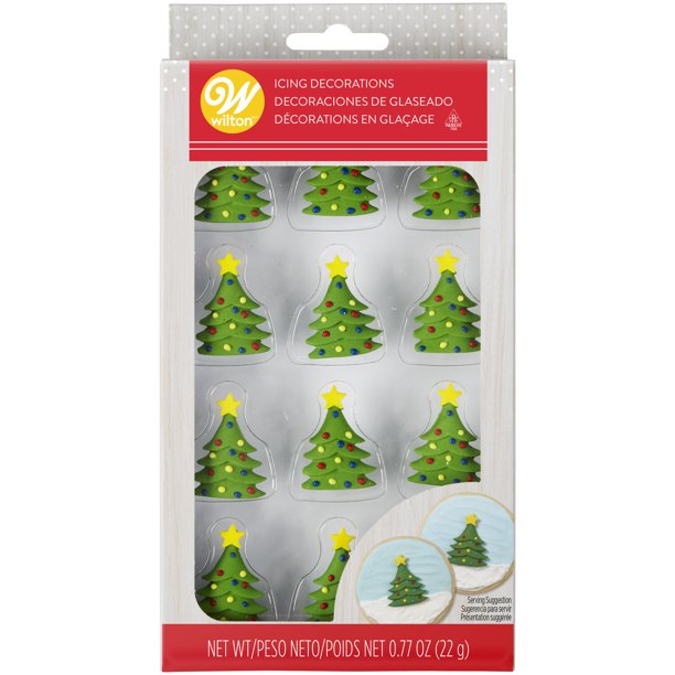 Wilton Mini Tree Icing Decorations, 12Count