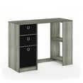 thumbnail image 3 of Furinno 15110 JAYA Modern Computer Study Desk, French Oak/Black, 3 of 6