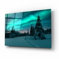 thumbnail image 2 of Epic Art 'Northern Lights In Winter Forest 4' by Epic Portfolio, Acrylic Glass Wall Art, 16"x12", 2 of 8