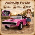 thumbnail image 5 of 24V Dodge Charger 1970 2 Seater Ride On Car, Battery Powered Ride On Toys w/4-Wheel Suspension, Parent Remote Control, Engine Spray, LED Lights, Bluetooth, MP3, 24V Ride On for Ages 3+, 5 of 9