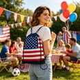 thumbnail image 4 of EGNMCR Organization and Storage, Storage Bins, Storage Containers Flag Drawstring Backpack For Football Matches Sports Sackpack With Teams Print Ideal for Soccer Fans Games Daily Use Nylon Bag, 4 of 6