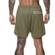 thumbnail image 5 of Shorts deportivos 2 en 1 para hombre Hombres 2-en-1 Entrenamiento Pantalones cortos para correr Deporte Cadera Fitness Ligero Gimnasio Yoga Entrenamiento Ropa deportiva Corbata Cinturón Cintura Pantal, 5 of 6