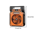 thumbnail image 3 of YingYouFu Solar Fan Light Portable Rechargeable, High Power Camping Tent Fan with LED Lamp, Multifunctional Outdoor Fan Light for Hiking Fishing Beach, 3 of 9