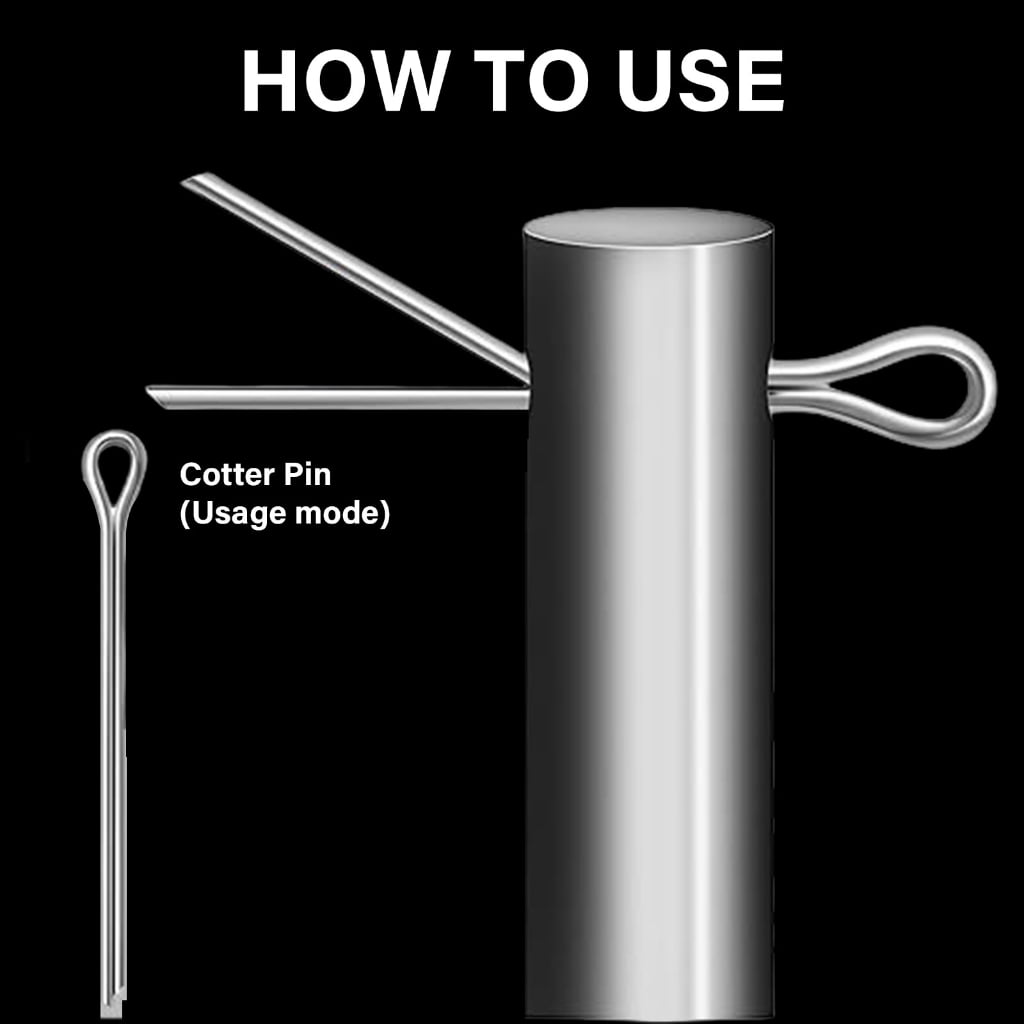 TIERPOP 410Pcs Cotter Pin Assortment kits 6 Size Split Pin Fastener Hitches Pin Heavy Duty Hardware Pin for Trailer Locking