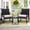 Grey, variant on LOGYAT 3 Piece Wicker Patio Bistro Set, All-Weather Rattan Conversation Set with Glass Top Coffee Table, Perfect for Balcony, Porch, Poolside, Black Frame with Grey Cushion