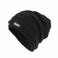 thumbnail image 1 of Gorro de lana de invierno de metal para hombres y mujeres con interior de pelo, gorro de tubo largo, gorro de protección auditiva estilo hip-hop, 1 of 5