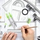 thumbnail image 4 of Juego de compás, regla, triángulo, transportador, herramienta de dibujo (verde), 2 piezas, 4 of 5