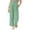 Green, variant on HAiming Girls Wide Leg Pants Lightweight Casual Flowy High Elastic Waist Loose Trousers with Pockets 4-14 Years