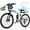 Blue, variant on VARUN Electric Bike, 26" Foldable Ebike, Peak 750W Motor, 48V 374.4Wh Battery, up to 20+mph 50 Miles, 7 Speeds with Bike Pump, Phone Holder & Bike Lock & Rear Light, E Bike for Adult, UL2849(Black)