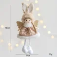 thumbnail image 1 of Christmas Wearing Scarf Angel Girl Pendant xMAS Tree Accessories Supplies Decoration Cute Handmade Plush Elf Toy Home Decor, 1 of 5