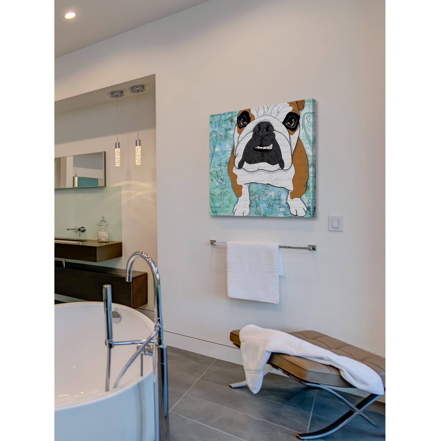 Marmont Hill Bulldog Pop Art Painting Print