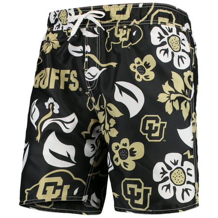 Colorado Buffaloes Wes & Willy Floral Volley Swim Trunks - (Best Swimming Holes In Colorado)