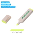 thumbnail image 4 of Uxcell Highlighter Pen 4 Pack Water Based Broad Tip Writing Marker Pens for Office Home Daily Use Style 2, Yellow, 4 of 6
