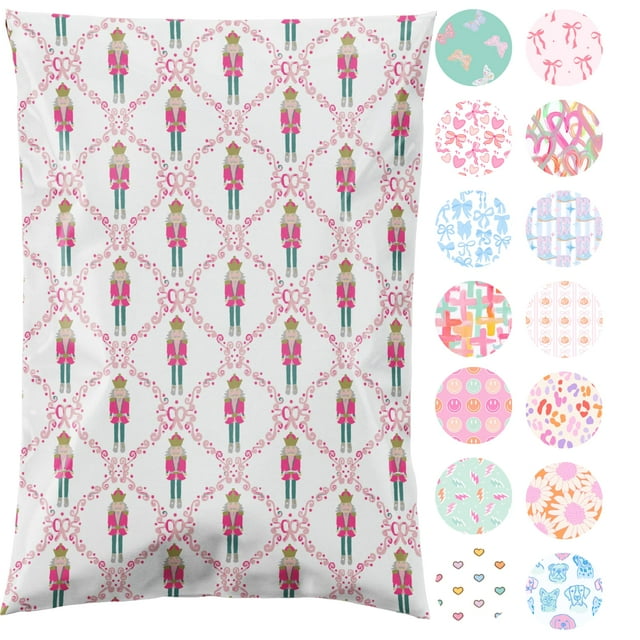 Bolsa de polietileno Pretty Package 6x9, paquete de 100 unidades, impermeable, color rosa
