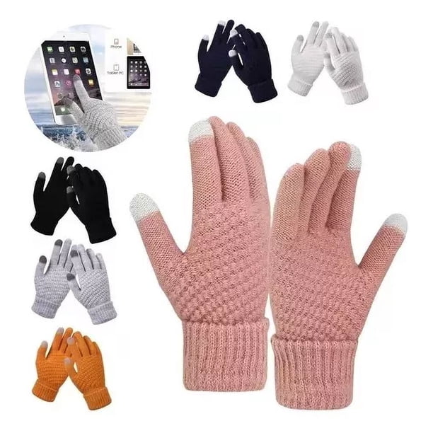 Guantes Touch Tablet Celular De Lana Tejido Invierno Envio | Walmart en ...
