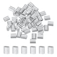 thumbnail image 1 of 50Pcs 5/64" Aluminum Crimping Loop Sleeve for Wire Rope and Cable, Double Holes, 1 of 6
