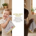thumbnail image 6 of Unique Bargains Embroidery Cotton 13 x 13 Inches Soft Absorbent Washcloths Grey 6pk, 6 of 7