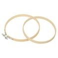 thumbnail image 4 of Unique Bargains 4.7' Round Bamboo Embroidery Hoop Circle Cross-Stitch Ring, 3 Pack, 4 of 5