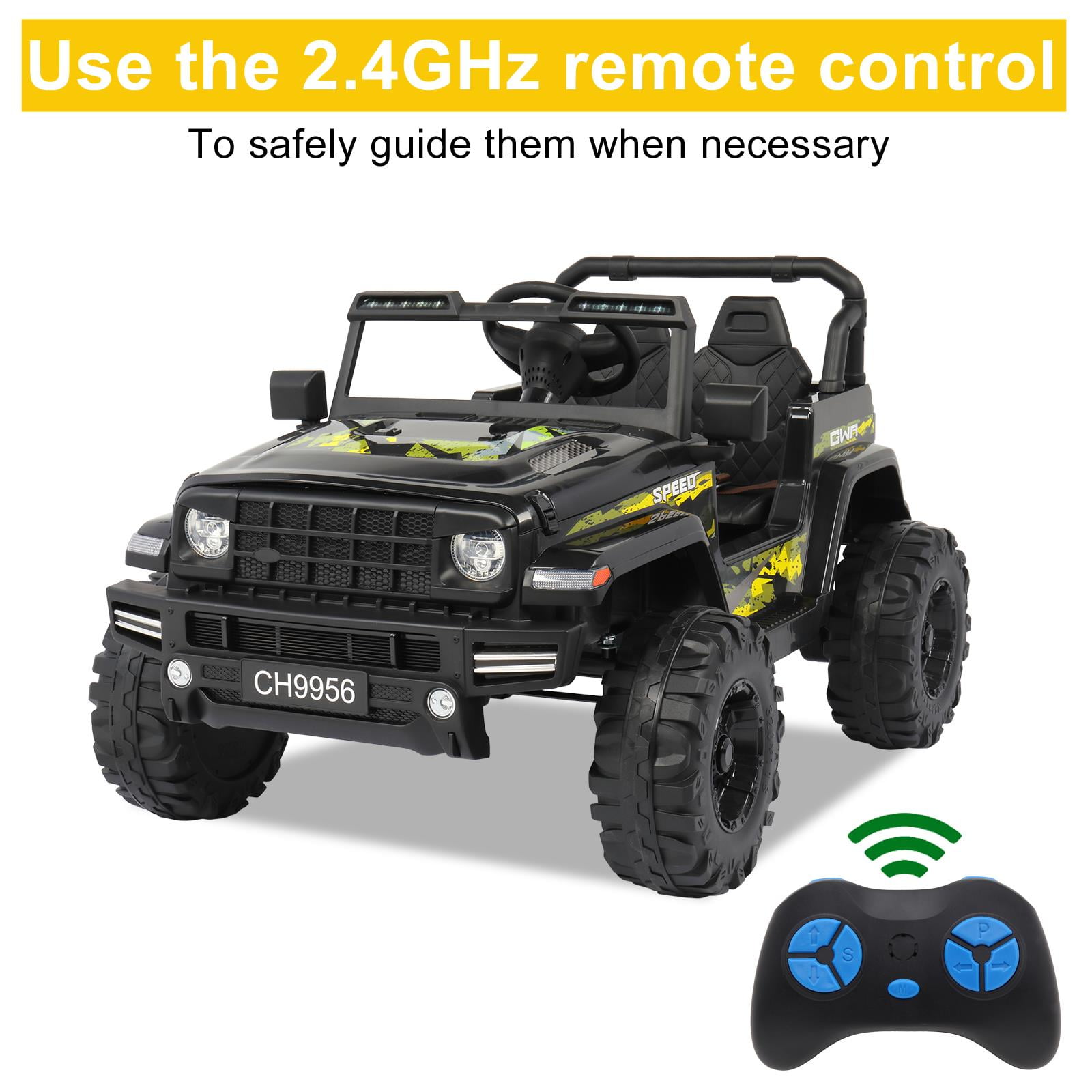 UBesGoo Ride On Car Electric Truck 12V Battery Powered Kids Vehicles