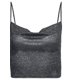 thumbnail image 1 of Txlixc Blusa de verano para mujeres, correas de espaguetis brillantes, negras cuello V de corte bajo para niñas Txlixc moda, 1 of 7