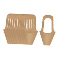 thumbnail image 1 of Bolsas de regalo de flores de papel kraft minimalistas con asa, cesta de embalaje portátil para 10 piezas, 1 of 9