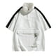 thumbnail image 2 of pstuiky camiseta de hombre, Camisa/top informal de manga corta con cuello alto y bolsillo con cremallera de color liso para hombre ropa de hombre m, 2 of 9