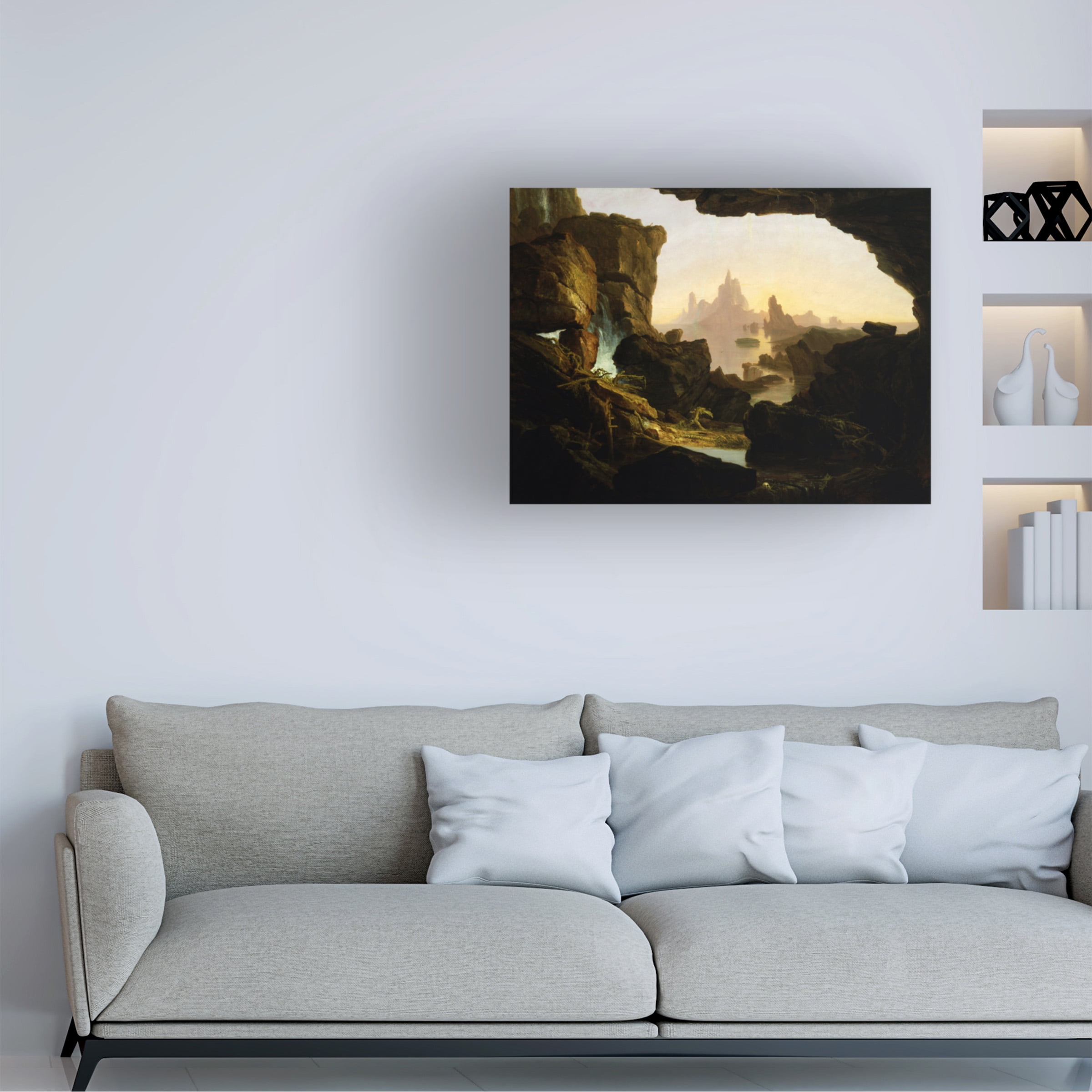 Thomas Cole 'The Subsiding Of The Waters Of The Deluge' Canvas Art
