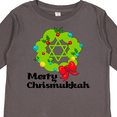thumbnail image 4 of Inktastic Merry Chrismukkah Boys or Girls Long Sleeve Toddler T-Shirt, 4 of 5