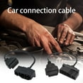 thumbnail image 2 of iaksohdu 7 Pin Connector Adapter OBD1 to OBD2 Diagnostic Scanner Cable Adaptor for Ford, 2 of 7