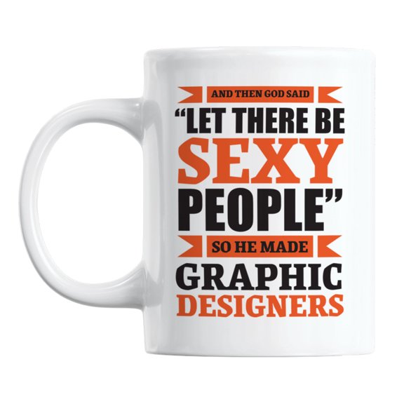 Funny Graphic Designer Jokes White Ceramic Coffee & Tea Mug (11oz)