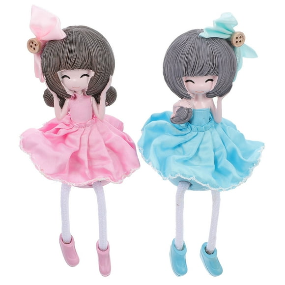 KAKOWELY 2 piezas de adorables muñecas de hadas, adorables adornos para niñas, regalo para niñas