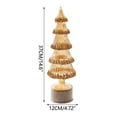 thumbnail image 3 of Japceit Rotating Glass Christmas Tree, Light-Up Spinning Crystal Table Decor, Illuminated Rotating Ornament for Home, Office and Festive Display, 3 of 5