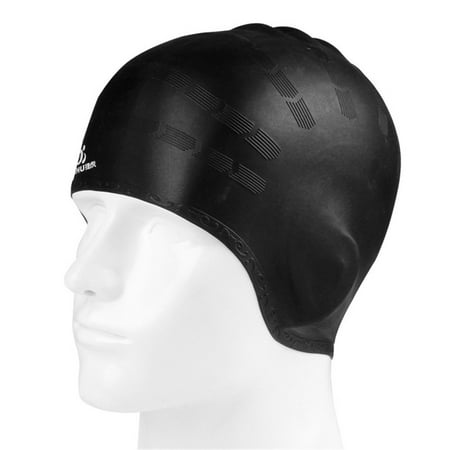 

Wepro Adult Moulded Swim Cap Silicone Swimming Pool Hat Plain Protection Ear Swim Cap