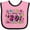 Pink and Black, variant on Inktastic All About the '80s Boys or Girls Baby Bib