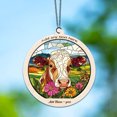 thumbnail image 6 of Brown Cow Stained Glass Suncatcher Ornament – Text Christmas 2025 Tree Decoration Gift for Family, Friends, Man & Woman, 6 of 6