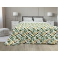 thumbnail image 1 of Banana Leaf Down Alternative Comforter, Caribbean Exotic Tree Foliage Vintage Look in Greeny Shades, Microfiber Quilt for All Season, 5 Sizes, Pale Green Dark Green, by Ambesonne, 1 of 3