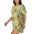 thumbnail image 2 of Picia Cute Avocado Pajamas Sets for Women Soft Short-Sleeved Pjs with Lounge Shorts Two Piece Sleepwear-XX-Large, 2 of 9