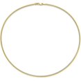 thumbnail image 3 of Avariah Diamonds 14K Yellow Gold 2.2mm Round Omega Necklace - 18"- Made In Italy Chain, 3 of 7