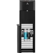 Avalon Electric Bottleless Water Cooler Water Dispenser - 3 Temperatures, Digital Clock with Temperature Control, Self Cleaning, Black Stainless Steel