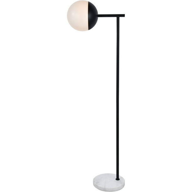 Floor Lamps 1 Light Fixtures With Black Finish Metal Glass Marble Material E26 Bulb 9 40 Watts Com Floor Lamps 1 Light Fixtures With Black, E26 Floor Lamp