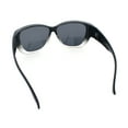 thumbnail image 7 of Polarized Womens Oversized Butterfly Rhinestone Studded Fit Over Sunglasses [Black Clear - Black], 7 of 7