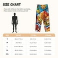 thumbnail image 2 of Salouo Vibrant Picnic Food Spread Print Women's Pajama Pants Casual Loose Sweatpants PJs Flowy Pants Drawstring Palazzo for Women Wide Leg Pants Lounge Pajama -Medium, 2 of 8