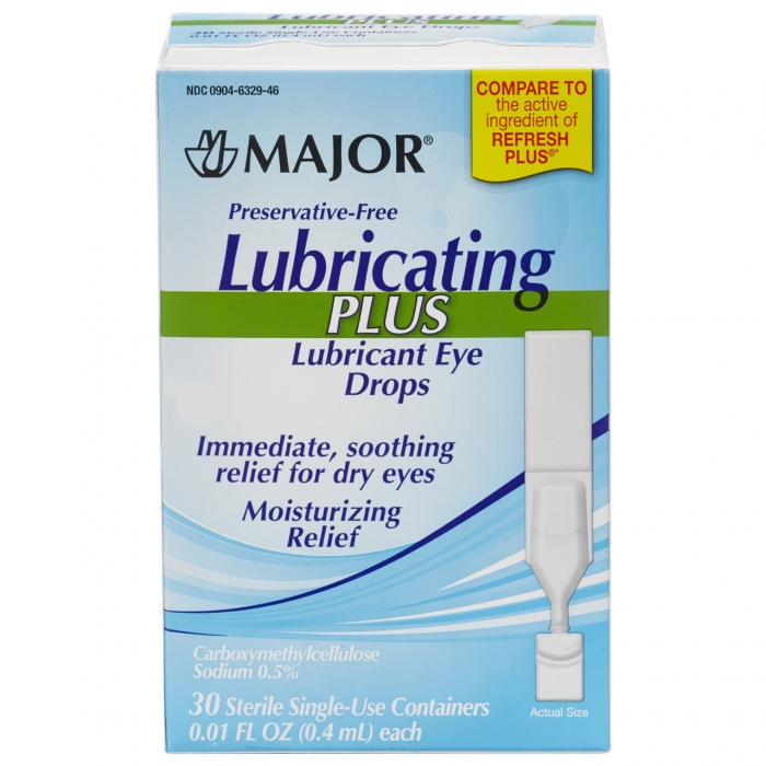324MJRX MAJOR LUBRICATING PLUS DRY EYE DROPS CARBOXYMETHYLCELLULOSE
