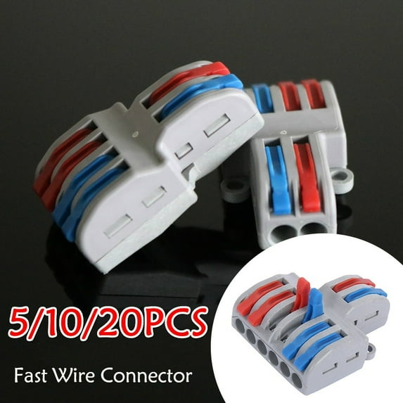 ODOMY Mini Fast Wire Connector Universal Wiring Cable Connector Push-in Conductor Terminal Block PCT-222 SPL-62/42
