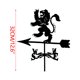 thumbnail image 3 of ¡Compra y Ahorra!, Veleta de viento de acero inoxidable pintada con aerosol para decoración de patio al aire libre Akmoler, 3 of 9